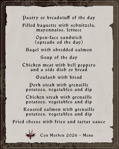 Menu — page 1